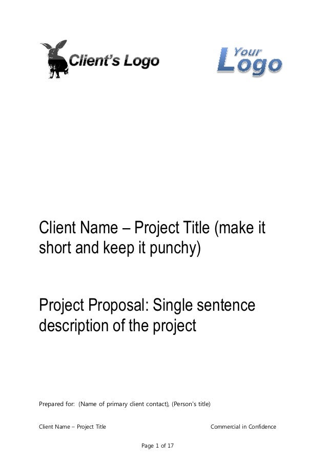project on a page example