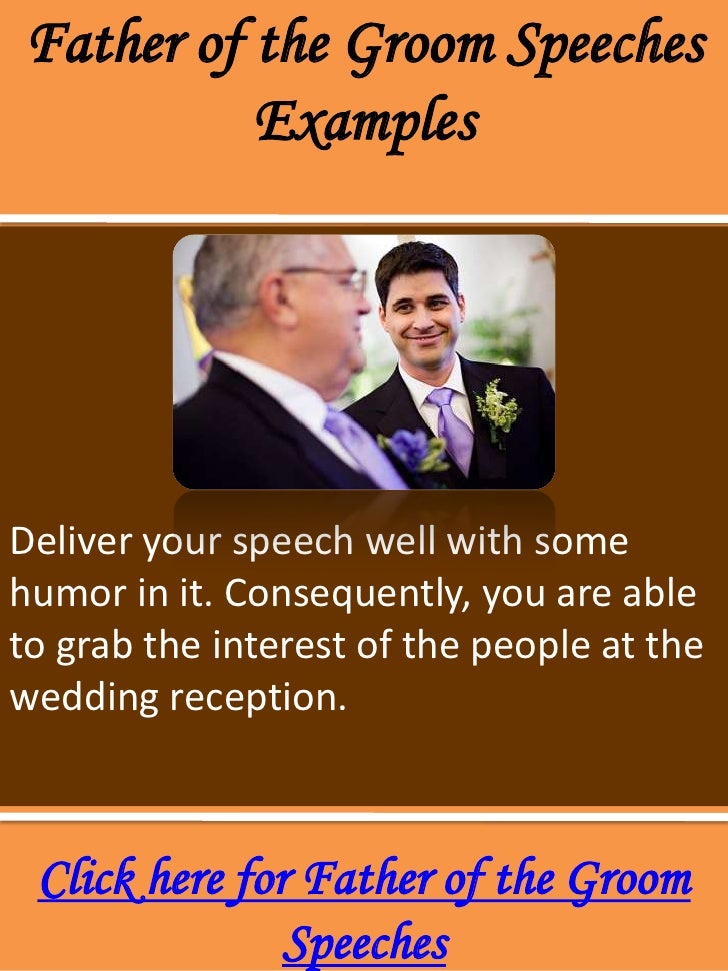 response by the parents of the groom speech example