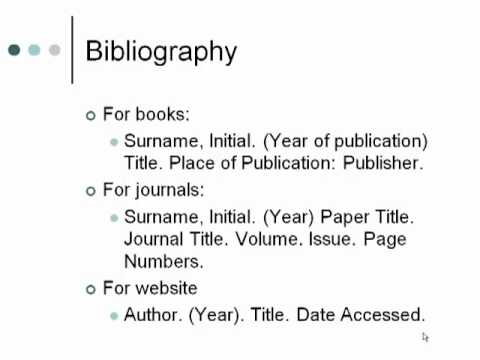 example of bibliography website formats