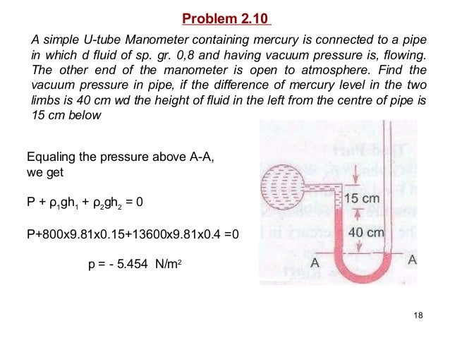 pressure vessel connected to capillary example
