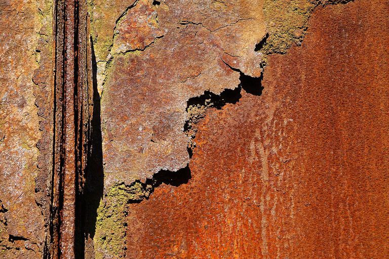 example of copper and iron corrosion