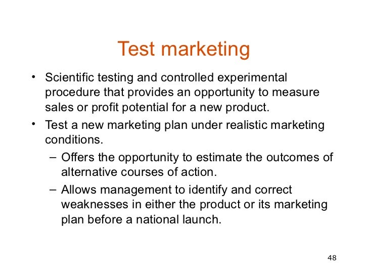 what is test marketing with example