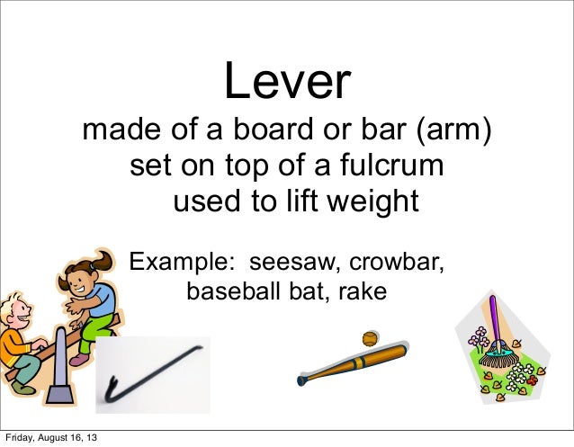 an example of a lever