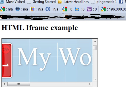 creating frames in html example
