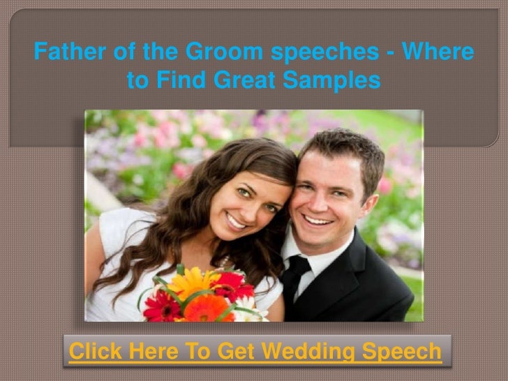 response by the parents of the groom speech example