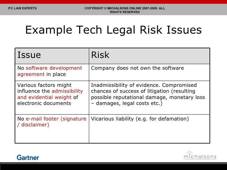 example of a compliance risk