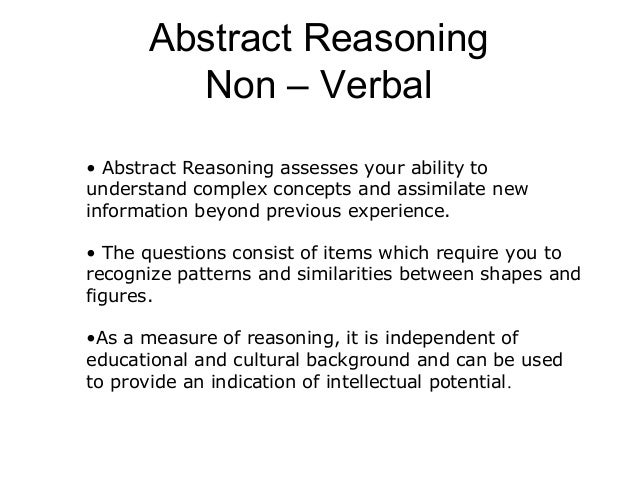 example of abstract reasoning test