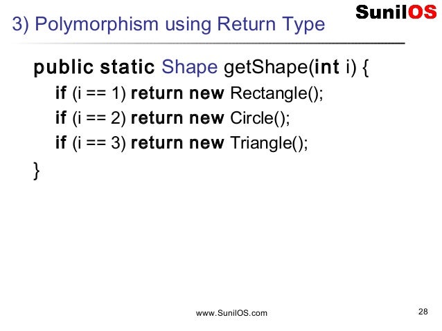 example of runtime polymorphism in java