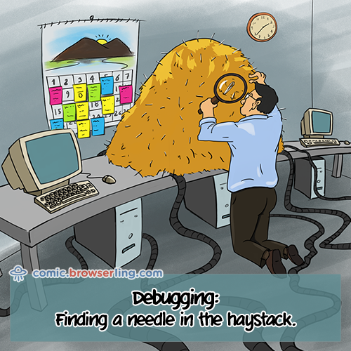 finding a needle in a haystack example