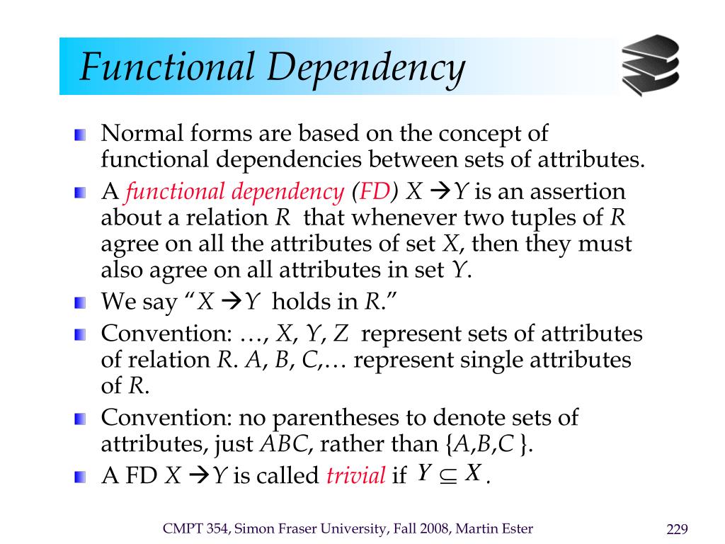functional dependency in dbms with example ppt