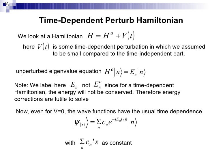 perturbation theory quantum mechanics example