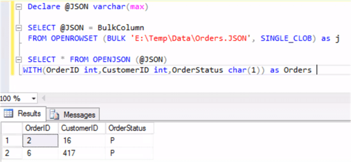 sql server create temporary table example